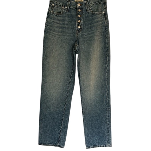 Madewell The Perfect Vintage Straight Jean Becker Wash Button-Front Size 27 NEW - Picture 5 of 16